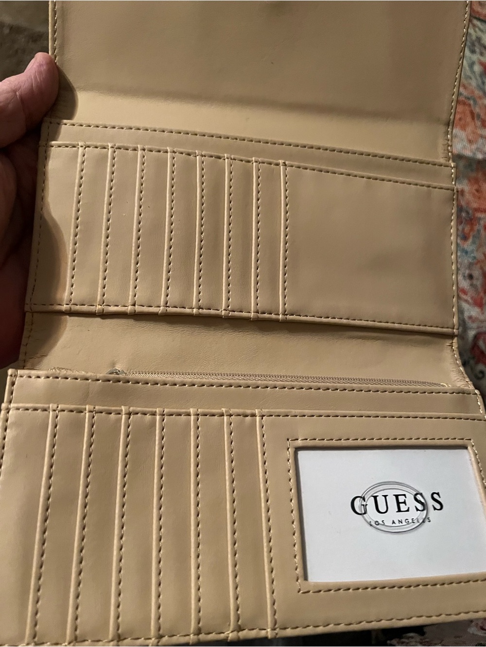 GUESS Pink Floral Top-Handle Satchel with Black Accents set, wallet - Picture 8 of 9